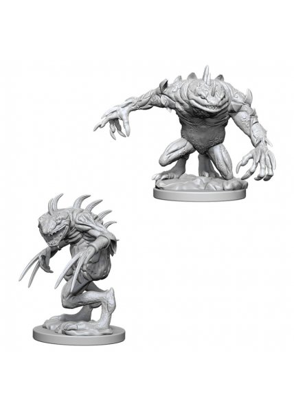 D&D Nolzur's Marvelous Unpainted Miniatures: Gray Slaad & Death Slaad